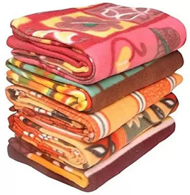 BHEBHA Abstract Single Fleece Blanket for  Mild Winter(Microfiber, Floral 964)