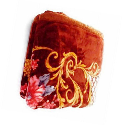 SIMAM Floral Single Mink Blanket for  Mild Winter(Microfiber, Multicolor 16228)
