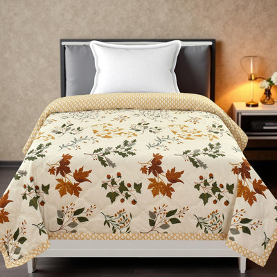 HS DESIGNING DREAMS Solid Single AC Blanket for  AC Room(Cotton, Warm Cream)