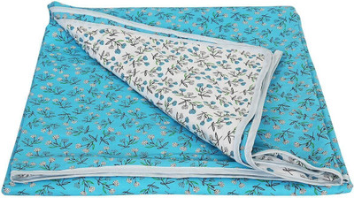Anadhika Printed Double Dohar for  Heavy Winter(Cotton, Blue)