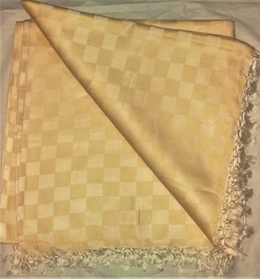 DRISHTI 3D Printed Single Top Sheet for  AC Room(Cotton, Yellow)