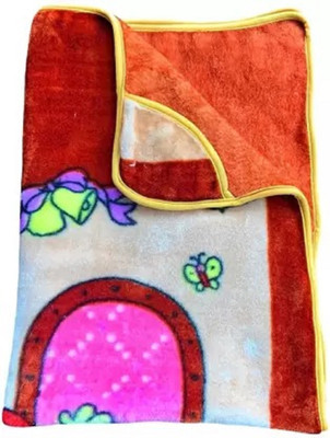 Sheefa Trading Company Cartoon Single AC Blanket for  AC Room(Polyester, Brown)