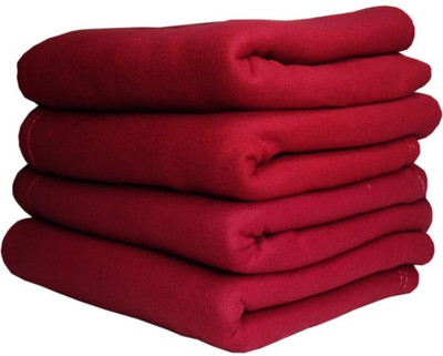 SIMAM Solid Single Fleece Blanket for  AC Room(Polyester, Printed 10)