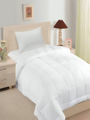 Bombay Dyeing Geometric Single Comforter for  AC Room(Polyester, White)
