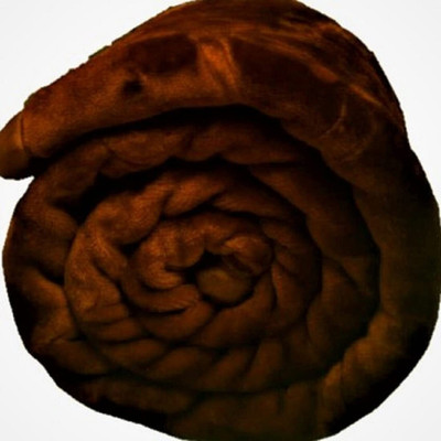 Mayk Solid Double Mink Blanket for  AC Room(Microfiber, Brown)