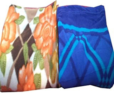 SIMAM Abstract Single Fleece Blanket for  Heavy Winter(Microfiber, Multicolor)