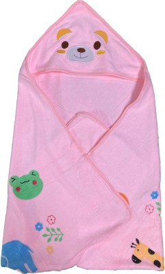 EssCubes Enterprise Cartoon, Animal Crib Hooded Baby Blanket for  Mild Winter(Polyester, Pink)