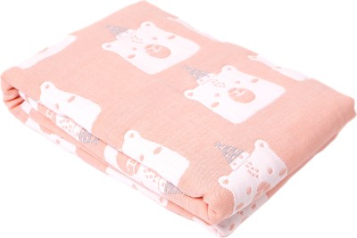 TIDY SLEEP Animal Crib Swaddling Baby Blanket for  AC Room(Cotton, Pink)