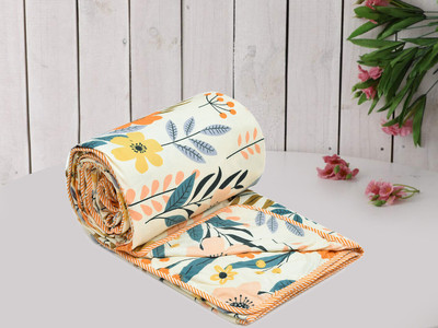Flipkart SmartBuy Printed Single Dohar for  AC Room(Microfiber, Cream)
