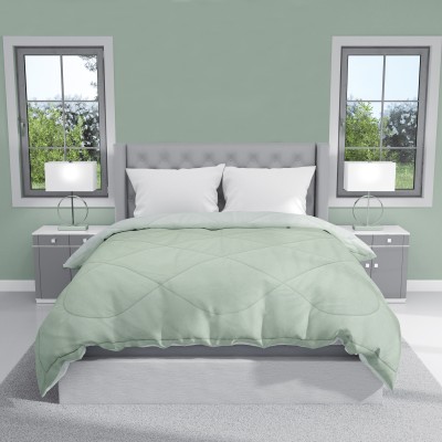 RRB TEXTILE Abstract Double Comforter for  AC Room(Microfiber, Sage Green)