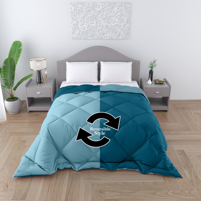 TUNDWAL'S Solid Double Comforter for  Heavy Winter(Microfiber, Teal sky)