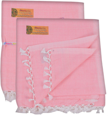 Aradhya Fashions Solid Single Throw for  AC Room(Silk, White)