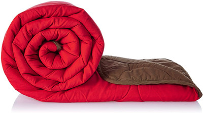 KUBER INDUSTRIES Self Design Double Comforter for  AC Room(Polyester, Maroon, Grey)