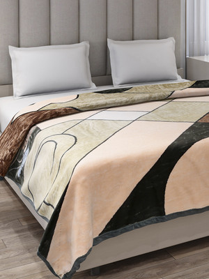 MONTE CARLO Printed Double Mink Blanket for  Mild Winter(Polyester, Multicolor)