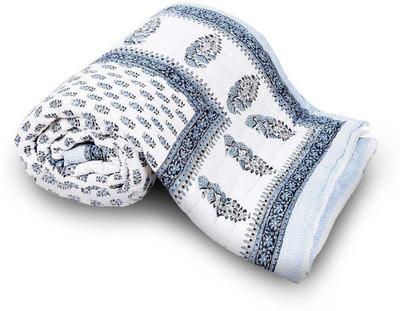 shree karni export Floral Double Mink Blanket for  Heavy Winter(Microfiber, Multicolor)