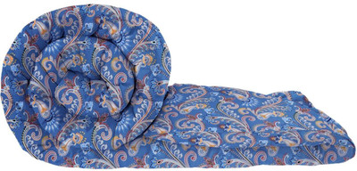Floating Dreams Abstract Single Comforter for  AC Room(Poly Cotton, Blue)