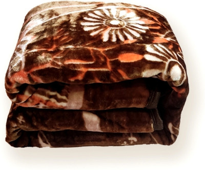 Aorihome Printed Double Mink Blanket for  AC Room(Polyester, Multicolor)