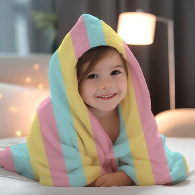1st Step Printed Single Crib Baby Blanket for  AC Room(Polyester, Multicolor 12)