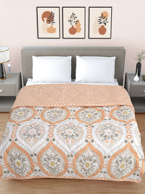 Fabinaliv Floral Double Comforter for  AC Room(Poly Cotton, Multicolor)