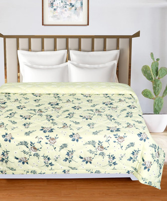 Sofolite Home Geometric Double AC Blanket for  AC Room(Microfiber, Green)