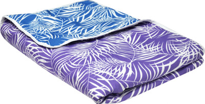 Divine Casa Printed Single Dohar for  AC Room(Microfiber, Purple and Blue)