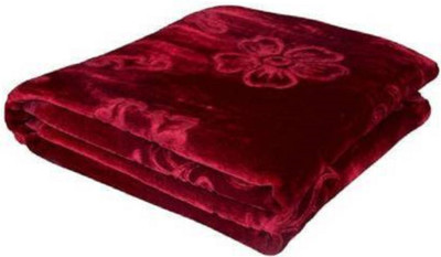 SIMAM Abstract Single Mink Blanket for  Mild Winter(Microfiber, Maroon 45)