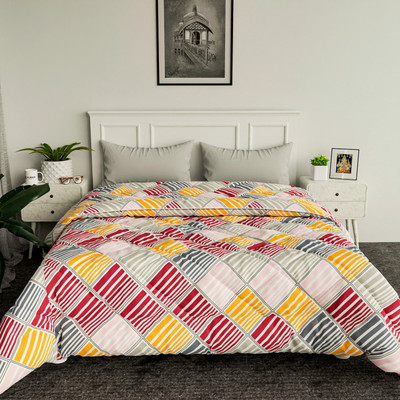 KUBER INDUSTRIES Solid Double Comforter for  Mild Winter(Cotton, Microfiber)