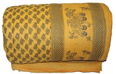 Shyam Creation Floral Double Quilt for  Heavy Winter(Cotton, Multicolor)