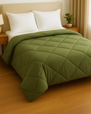 SIROKI BOND Solid Single Comforter for  AC Room(Poly Cotton, Green)