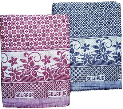 N G textiles Text Print Queen Quilt for  Mild Winter(Cotton, Red, Blue)