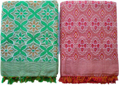Nissi Floral Single Top Sheet for  AC Room(Polyester, RED GREEN)