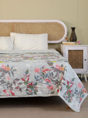 SIMAM Printed Single Comforter for  AC Room(Cotton, 1299 Grey pink)