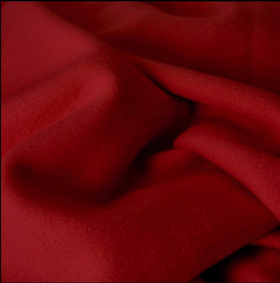 N Decor Solid Single Fleece Blanket for  Mild Winter(Polyester, Maroon)