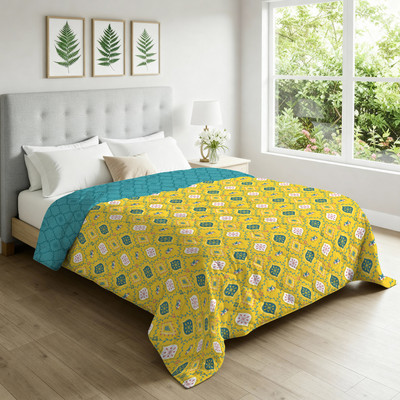 Urban Space Printed Double AC Blanket for  AC Room(Microfiber, Multicolor)