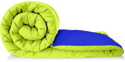 VERNIX Solid Double Comforter for  Mild Winter(Poly Cotton, OliveGreen & NavyBlue)