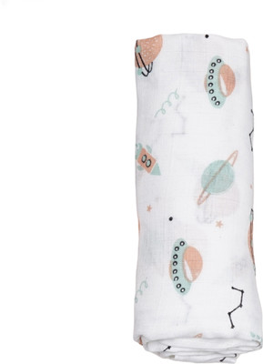 VoiDrop Printed Single Swaddling Baby Blanket for  AC Room(Muslin, Space Prints)