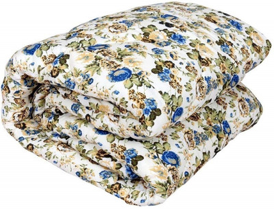 SECREATIONS Printed Double Dohar for  AC Room(Poly Cotton, Multicolor)
