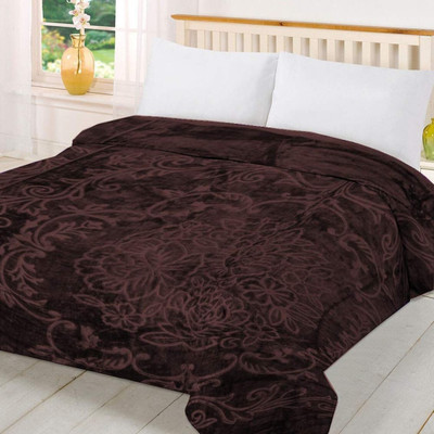 V.R.ENTERPRISES Solid Double Mink Blanket for  Heavy Winter(Polyester, Multicolor)