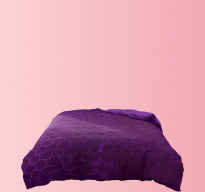 Shivam impex Solid Double Khes Blanket for  Heavy Winter(Microfiber, Purple)