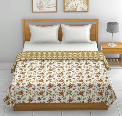 Riyans group Printed Single Dohar for  AC Room(Cotton, green flower)