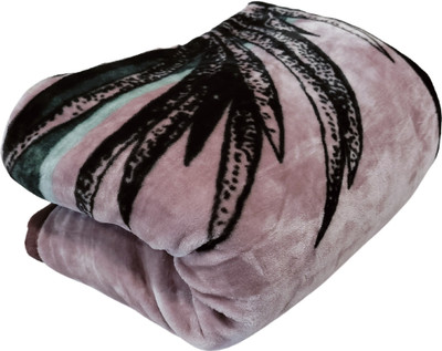 HOMIEE Floral Single AC Blanket for  AC Room(Polyester, Purple Multi)