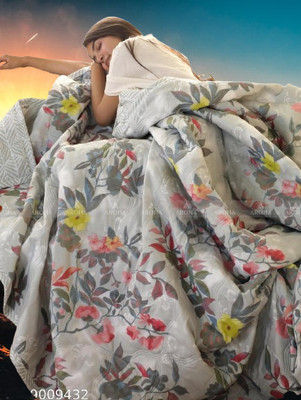 KIXTA Self Design Double Comforter for  Heavy Winter(Microfiber, Multicolor)