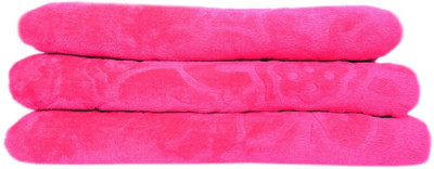 shree karni export Polka Double Mink Blanket for  Heavy Winter(Cotton, Pink)