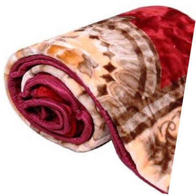 SPENTO Printed Double Mink Blanket for  Mild Winter(Microfiber, Multicolor)