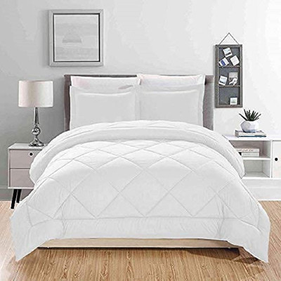 TUNDWAL'S Solid Double Comforter for  Heavy Winter(Cotton, White)