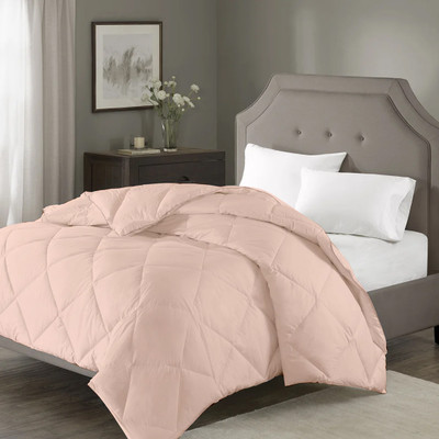 Razzai Geometric Queen AC Blanket for  AC Room(Microfiber, Peach)