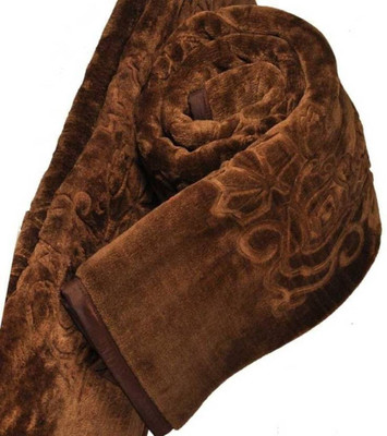 shree karni export Solid Double Mink Blanket for  Heavy Winter(Microfiber, Multicolor)