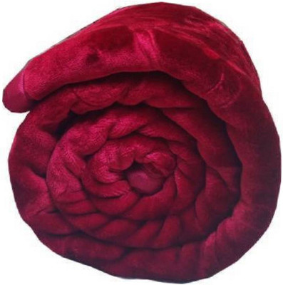 SIMAM Abstract Double Mink Blanket for  Mild Winter(Microfiber, Maroon 111)