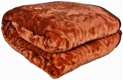 V.R.ENTERPRISES Self Design Double Quilt for  Heavy Winter(Woollen Blend, Brown)