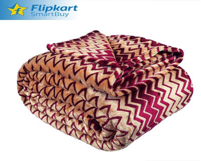 Flipkart SmartBuy Solid Single AC Blanket for  AC Room(Polyester, Maroon & Gold)
